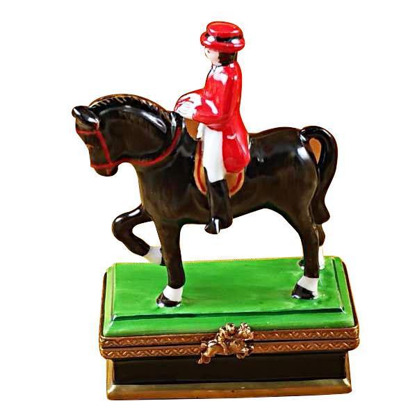 Horse With Rider - Dressage Limoges Box by Rochard™-Limoges Box-Rochard-Top Notch Gift Shop