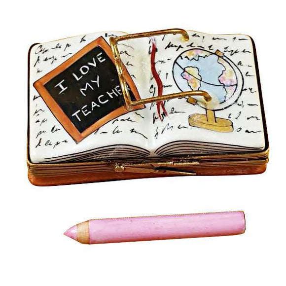 I Love My Teacher Book Limoges Box by Rochard™-Limoges Box-Rochard-Top Notch Gift Shop