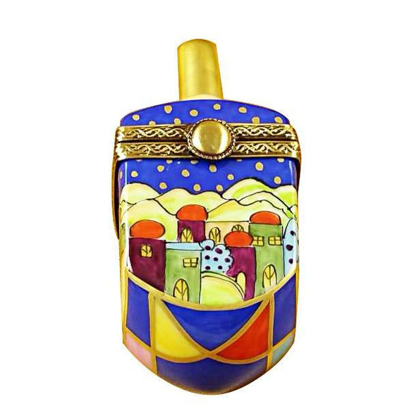 Jerusalem Scene Dreidel Limoges Box by Rochard™-Limoges Box-Rochard-Top Notch Gift Shop