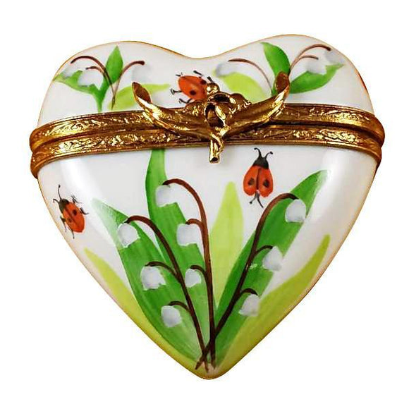 Lily Of The Valley Heart Limoges Box by Rochard™-Limoges Box-Rochard-Top Notch Gift Shop