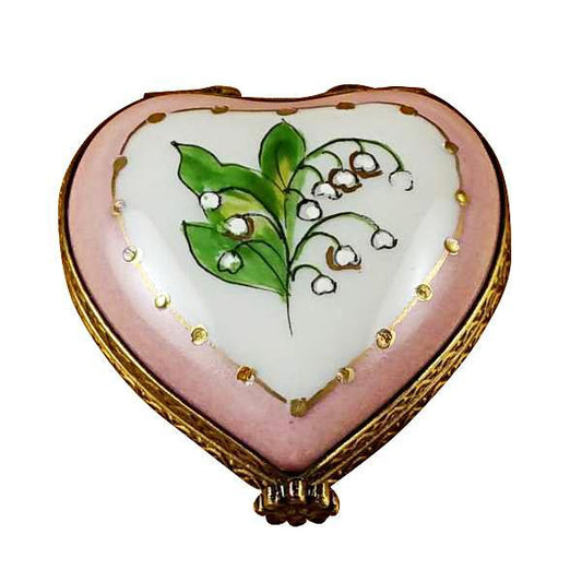 Mini Heart Lily Of The Valley Limoges Box by Rochard™-Limoges Box-Rochard-Top Notch Gift Shop