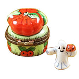 Mini Pumpkin with Ghost Limoges Box by Rochard™-Limoges Box-Rochard-Top Notch Gift Shop