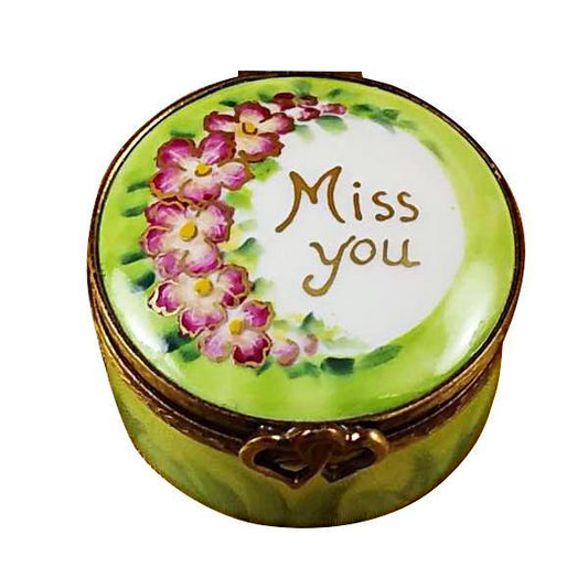 Miss You Round Limoges Box by Rochard™-Limoges Box-Rochard-Top Notch Gift Shop