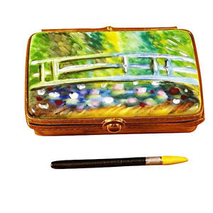 Monet'S Japanese Foot Bridge Paint Box Limoges Box by Rochard™-Limoges Box-Rochard-Top Notch Gift Shop