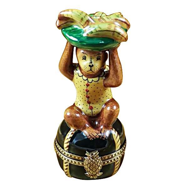 Monkey with Banana Limoges Box by Rochard™-Limoges Box-Rochard-Top Notch Gift Shop