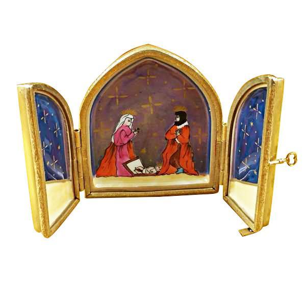 Nativity- Triptych Limoges Box by Rochard™-Limoges Box-Rochard-Top Notch Gift Shop