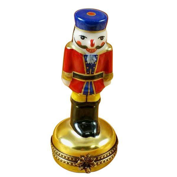 Nutcracker On Gold Base Limoges Box by Rochard™-Limoges Box-Rochard-Top Notch Gift Shop