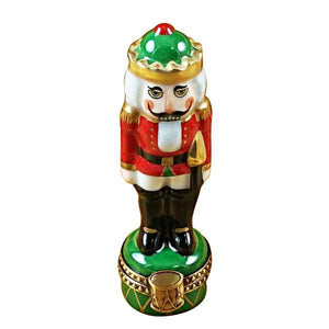 Nutcracker On Green Base Limoges Box by Rochard™-Limoges Box-Rochard-Top Notch Gift Shop