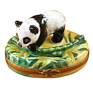 Panda With Bamboo Limoges Box by Rochard™-Limoges Box-Rochard-Top Notch Gift Shop