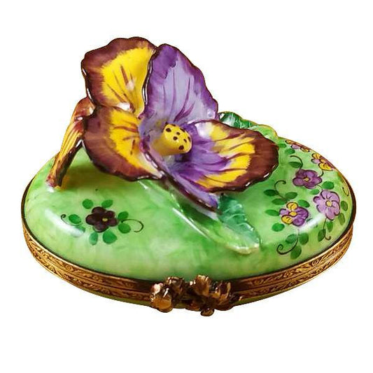 Pansy - Purple & Yellow Limoges Box by Rochard™-Limoges Box-Rochard-Top Notch Gift Shop