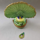 Peacock with Feather Limoges Box by Rochard™-Limoges Box-Rochard-Top Notch Gift Shop