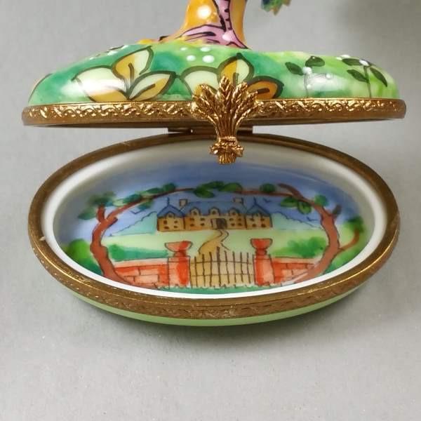 Peacock with Feather Limoges Box by Rochard™-Limoges Box-Rochard-Top Notch Gift Shop