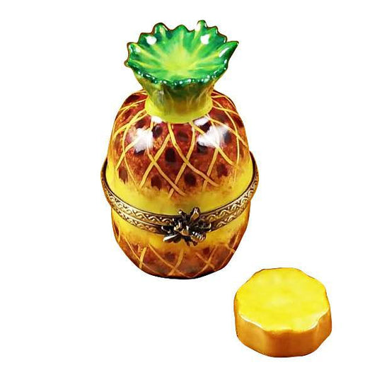 Pineapple With Slice Limoges Box by Rochard™-Limoges Box-Rochard-Top Notch Gift Shop