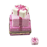 Pink Birthday Cake With Present Limoges Box by Rochard™-Limoges Box-Rochard-Top Notch Gift Shop