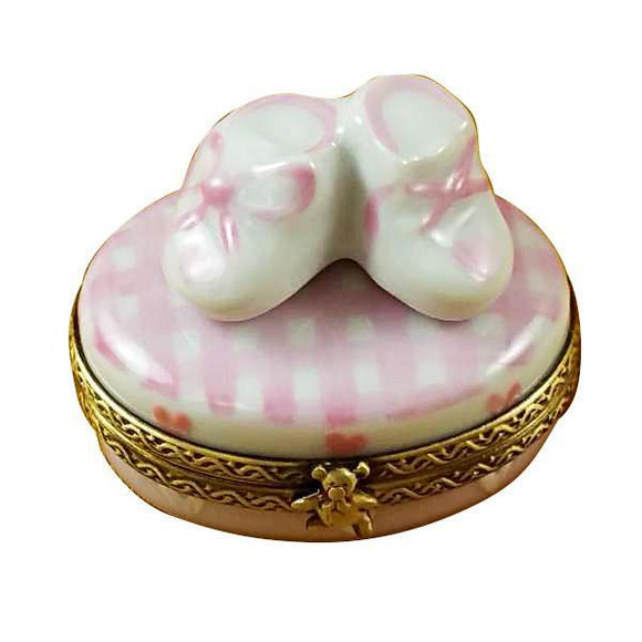 Pink It'S A Girl with Shoes Limoges Box by Rochard™-Limoges Box-Rochard-Top Notch Gift Shop