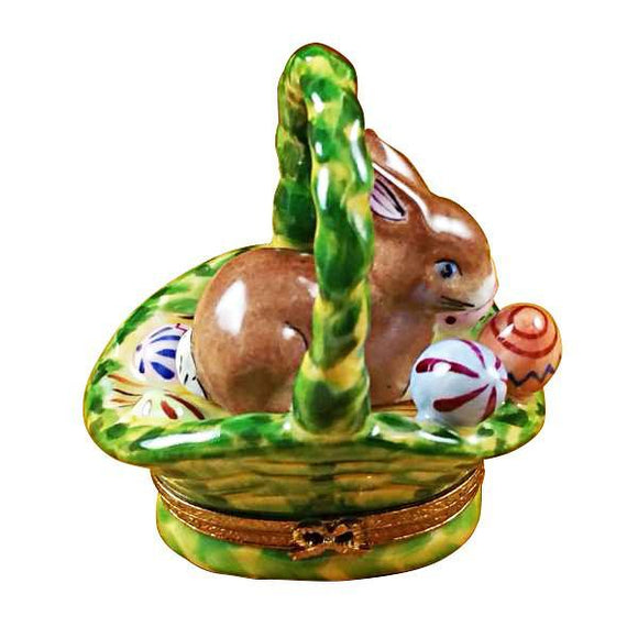 Rabbit Basket/Easter Eggs Limoges Box by Rochard™-Limoges Box-Rochard-Top Notch Gift Shop