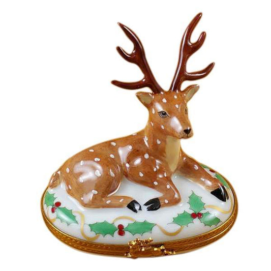 Reindeer Christmas Limoges Box by Rochard™-Limoges Box-Rochard-Top Notch Gift Shop