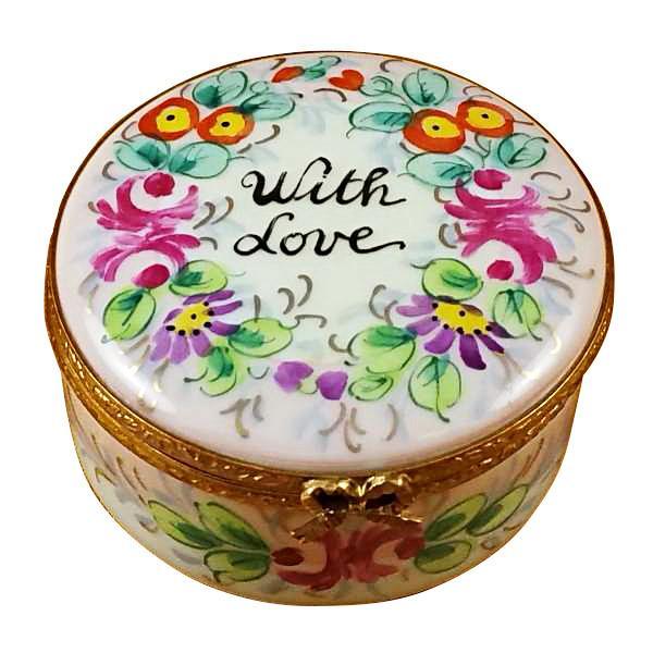 Round - With Love - Studio Collection Limoges Box by Rochard™-Limoges Box-Rochard-Top Notch Gift Shop