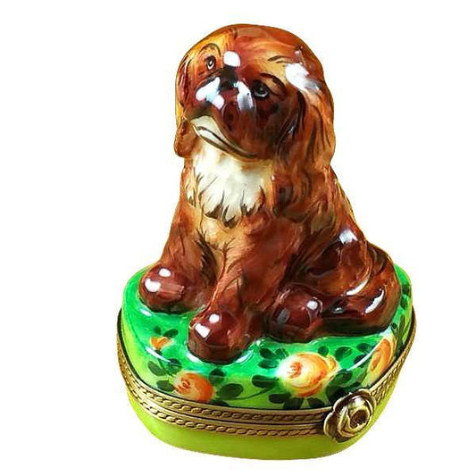 Ruby King Charles Spaniel Limoges Box by Rochard™-Limoges Box-Rochard-Top Notch Gift Shop