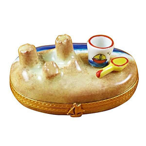 Sandcastle with Pail Limoges Box by Rochard™-Limoges Box-Rochard-Top Notch Gift Shop