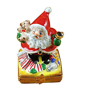 Santa with Bell Limoges Box by Rochard™-Limoges Box-Rochard-Top Notch Gift Shop