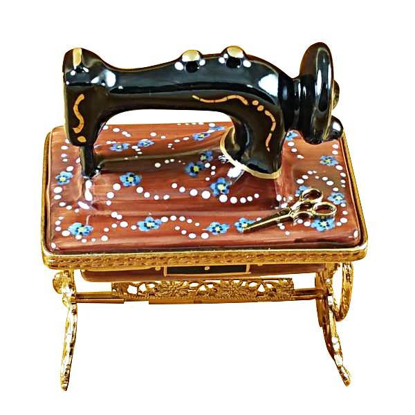 Sewing Machine with Stand Limoges Box by Rochard™-Limoges Box-Rochard-Top Notch Gift Shop