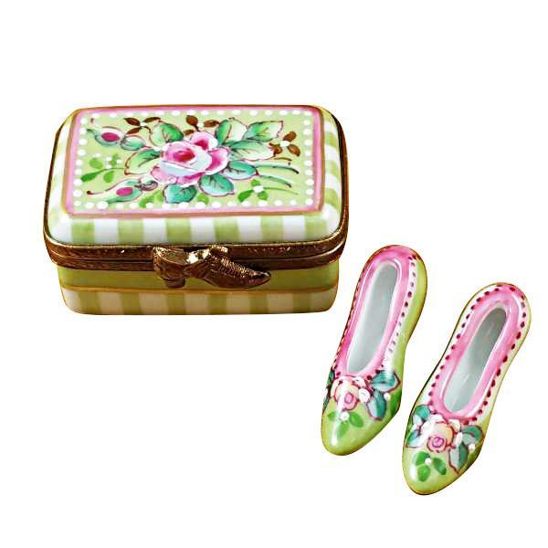 Shoe Box with Shoes - Victoria Limoges Box by Rochard™-Limoges Box-Rochard-Top Notch Gift Shop