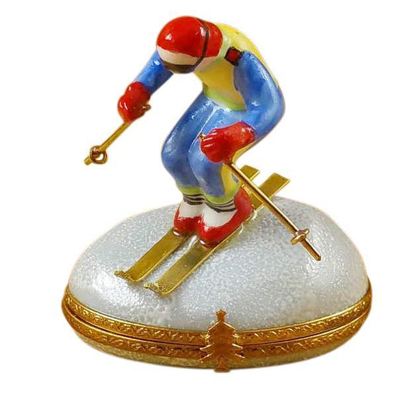 Skier On Mountain Limoges Box by Rochard™-Limoges Box-Rochard-Top Notch Gift Shop