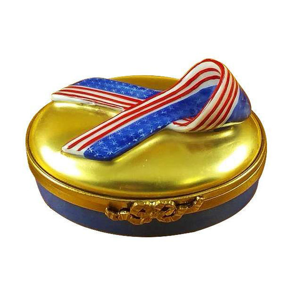 Spirit Of America Ribbon Limoges Box by Rochard™-Limoges Box-Rochard-Top Notch Gift Shop