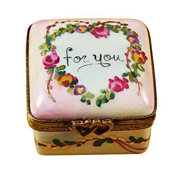 Square - For You Limoges Box by Rochard™-Limoges Box-Rochard-Top Notch Gift Shop