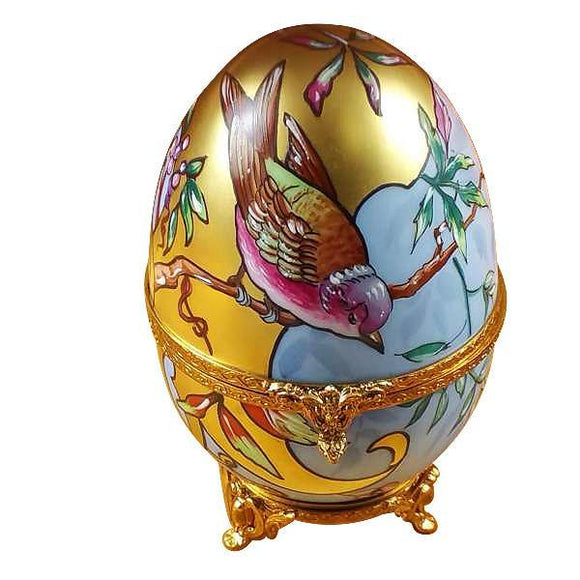 Studio Collection - Art Nouveau Egg W / Bird Limoges Box by Rochard™-Limoges Box-Rochard-Top Notch Gift Shop