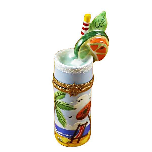 Tropical Cocktail Glass Limoges Box by Rochard™-Limoges Box-Rochard-Top Notch Gift Shop