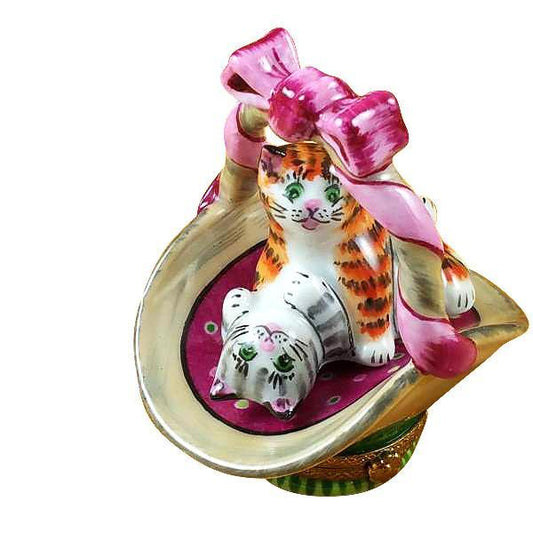 Two Cats In Basket Limoges Box by Rochard™-Limoges Box-Rochard-Top Notch Gift Shop