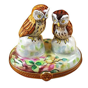 Two Owls Limoges Box by Rochard™-Limoges Box-Rochard-Top Notch Gift Shop