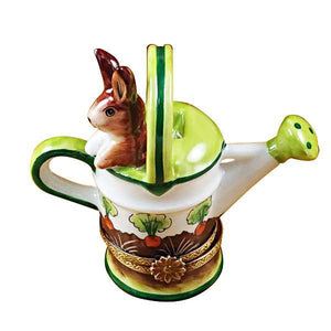 Watering Can with Rabbit Limoges Box by Rochard™-Limoges Box-Rochard-Top Notch Gift Shop