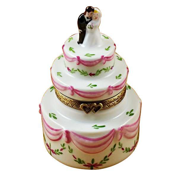 Wedding Cake with Bride & Groom Limoges Box by Rochard™-Limoges Box-Rochard-Top Notch Gift Shop