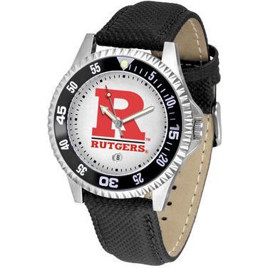 Rutgers Scarlett Knights Competitor - Poly/Leather Band Watch-Watch-Suntime-Top Notch Gift Shop