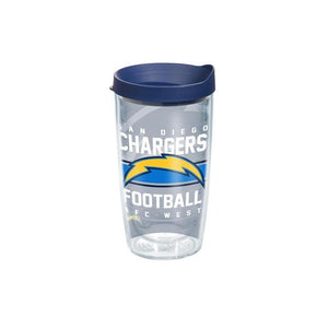 Los Angeles Chargers Gridiron 16 oz. Tervis Tumbler with Lid - (Set of 2)-Tumbler-Tervis-Top Notch Gift Shop