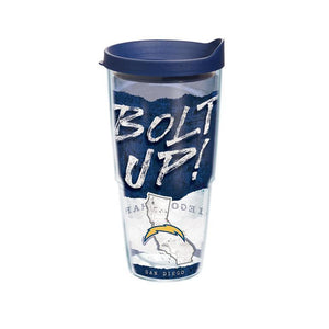 Los Angeles Chargers Statement 24 oz. Tervis Tumbler with Lid - (Set of 2)-Tumbler-Tervis-Top Notch Gift Shop