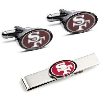 San Francisco 49ers Cufflinks and Tie Bar Gift Set-Cufflinks-Cufflinks, Inc.-Top Notch Gift Shop