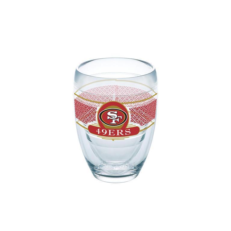 San Francisco 49ers 9 oz. Tervis Stemless Wine Glass - (Set of 2)-Stemless Wine Glass-Tervis-Top Notch Gift Shop