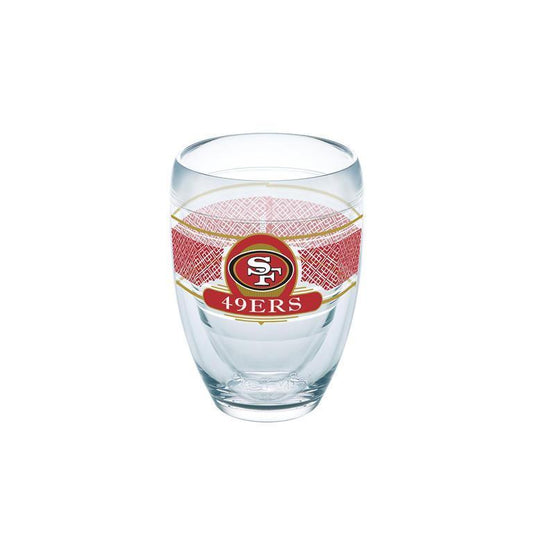 San Francisco 49ers 9 oz. Tervis Stemless Wine Glass - (Set of 2)-Stemless Wine Glass-Tervis-Top Notch Gift Shop