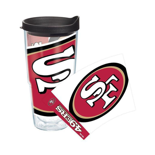 San Francisco 49ers Colossal 24 oz. Tervis Tumbler with Lid - (Set of 2)-Tumbler-Tervis-Top Notch Gift Shop