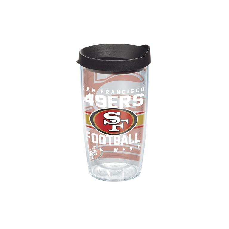 San Francisco 49ers Gridiron 16 oz. Tervis Tumbler with Lid - (Set of 2)-Tumbler-Tervis-Top Notch Gift Shop