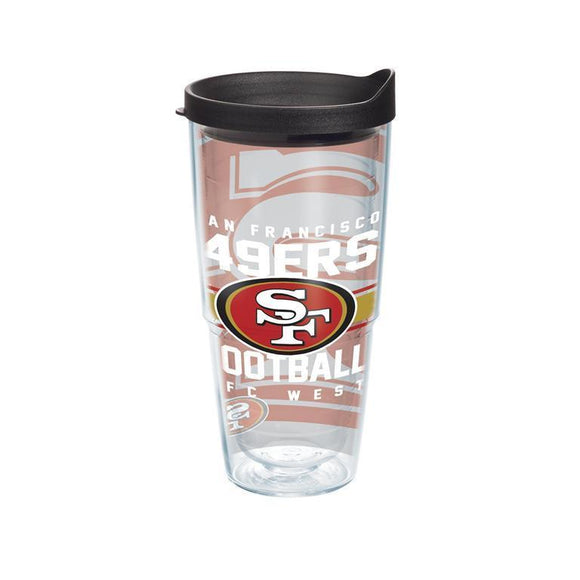 San Francisco 49ers Gridiron 24 oz. Tervis Tumbler with Lid - (Set of 2)-Tumbler-Tervis-Top Notch Gift Shop