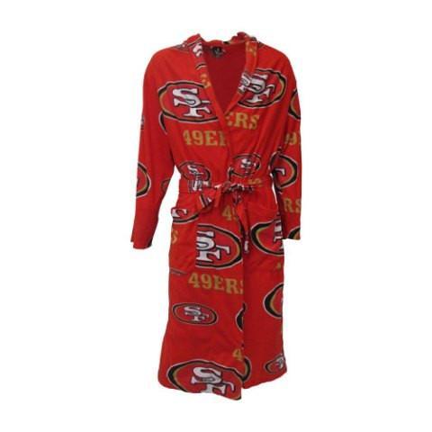 San Francisco 49ers Mens Red Microfleece Robe-Bathrobe-Concepts Sport-Top Notch Gift Shop