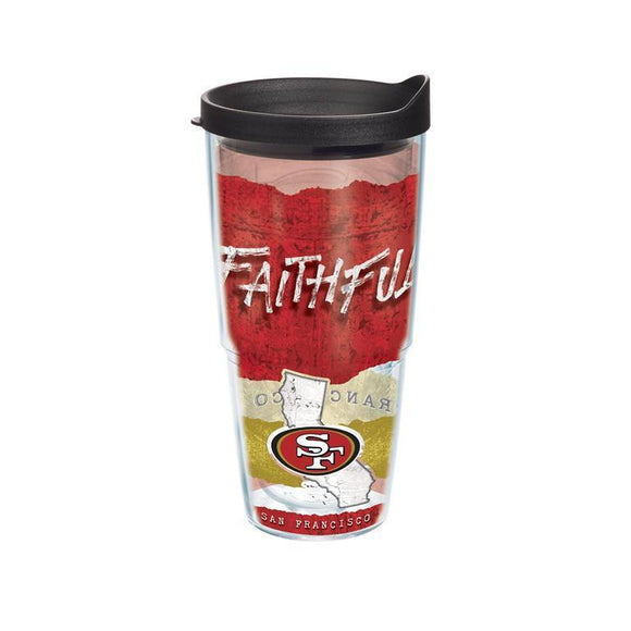 San Francisco 49ers Statement 24 oz. Tervis Tumbler with Lid - (Set of 2)-Tumbler-Tervis-Top Notch Gift Shop