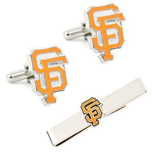 San Francisco Giants Cufflinks and Tie Bar Gift Set-Cufflinks-Cufflinks, Inc.-Top Notch Gift Shop