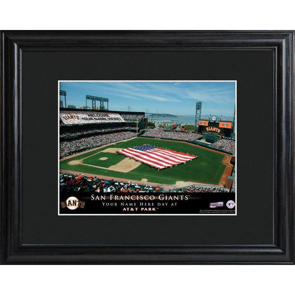 San Francisco Giants Personalized Ballpark Print with Matted Frame-Print-JDS Marketing-Top Notch Gift Shop