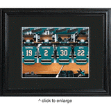 San Jose Sharks Personalized Locker Room Print with Matted Frame-JDS MarketingTop Notch Gift Shop